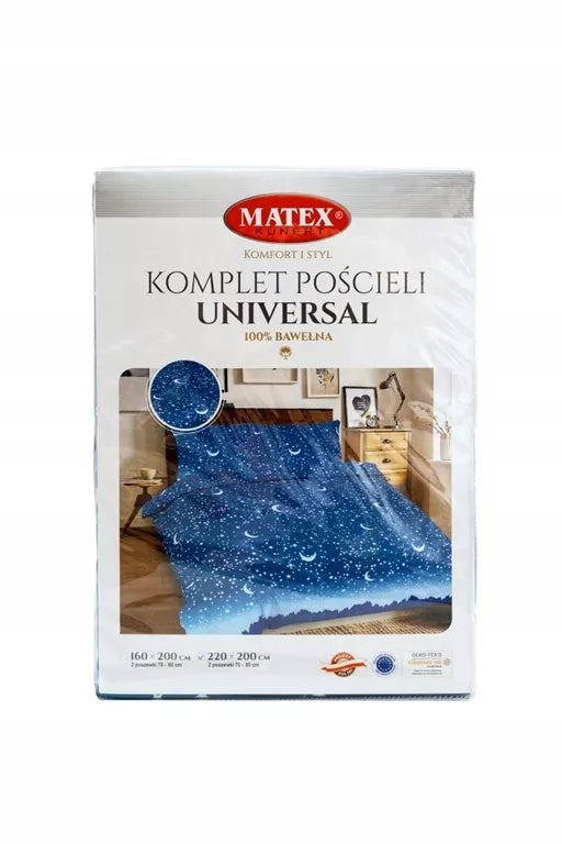 Universali medvilninė patalynė 220x200 "Dangaus mėlynumas"