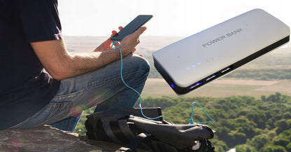 Power bank 50000mAh PowerBank Ekranas 3xUSB Žibintuvėlis AVARINIS SPALVOS