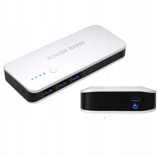 Power bank 50000mAh PowerBank Ekranas 3xUSB Žibintuvėlis AVARINIS SPALVOS