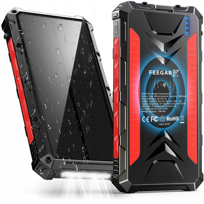 Power bank Solinis Feegar 36000mAh 20W 4x USB-C PD QC3 Indukcinis įkrovimas