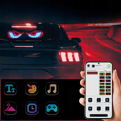 Programuojama LED švieslentė - Devil Eyes