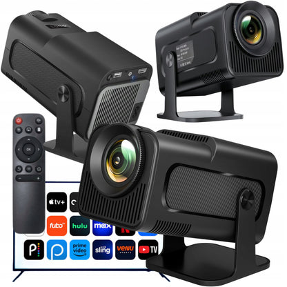 Mini projektorius HY320 1080p su Android 11, Smart TV, WiFi6, Bluetooth 150p