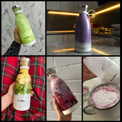 Nešiojamas Belaidis Blenderis Kokteiliams – Kompaktiškas Smoothie Maišytuvas