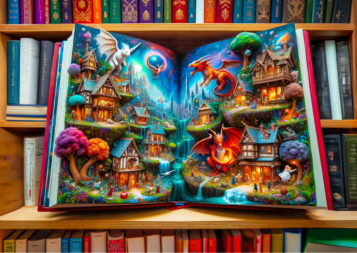 Medinė dėlionė 1000 elementų - Užburtos pasakos - Wooden.City