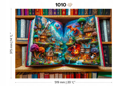 Medinė dėlionė 1000 elementų - Užburtos pasakos - Wooden.City