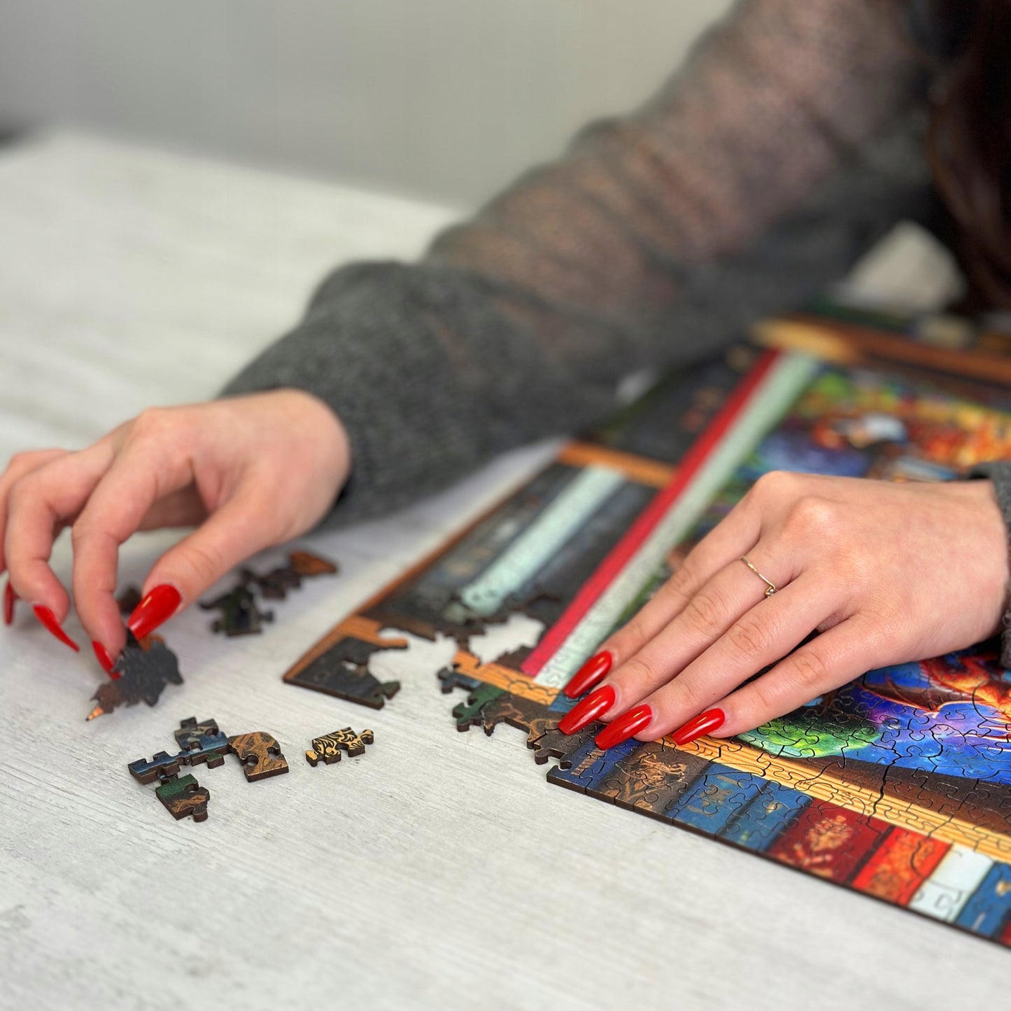 Medinė dėlionė 1000 elementų - Užburtos pasakos - Wooden.City