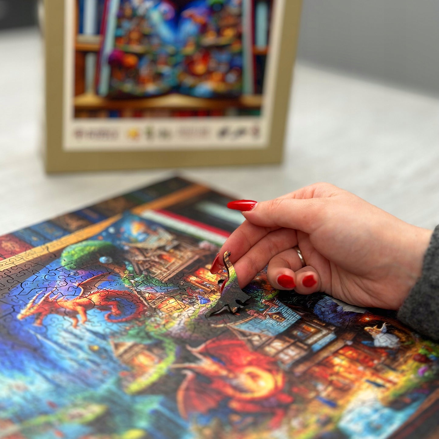 Medinė dėlionė 1000 elementų - Užburtos pasakos - Wooden.City