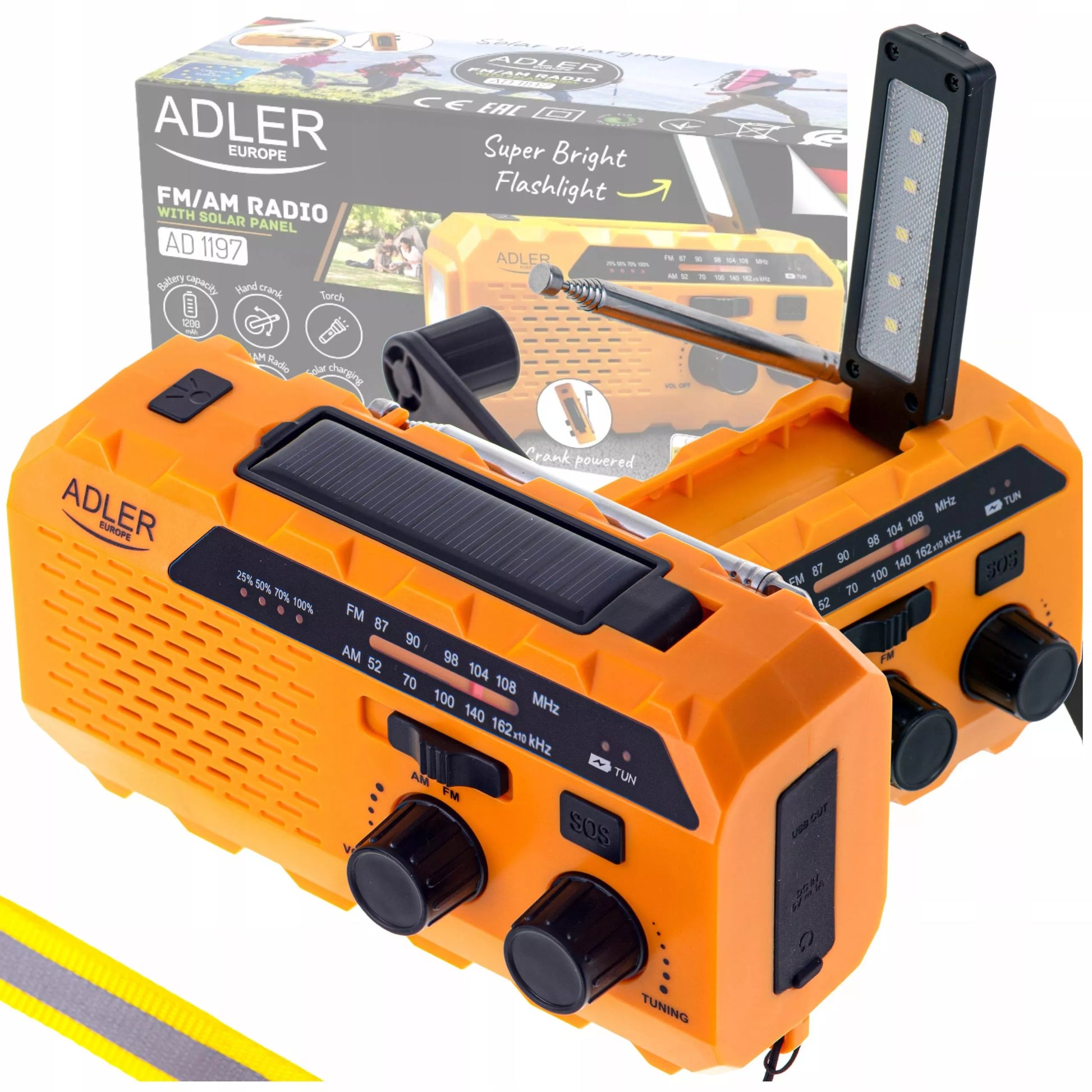 NEŠIOJAMA RADYJA SU DYNAMO IR SAULĖS ĮKROVIMU, VIRTUVINĖ, ŽIBINTĖLIS, POWERBANK