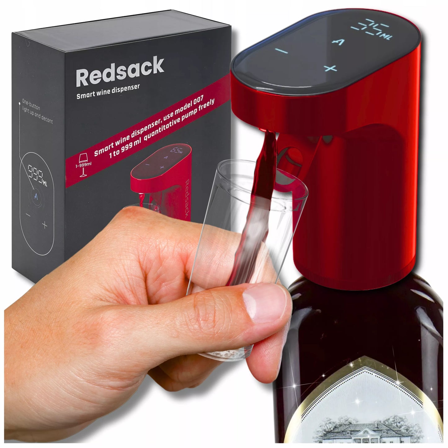 REDSACK WP-007 Elektrinis gėrimų, vyno, degtinės, viskio dozatorius