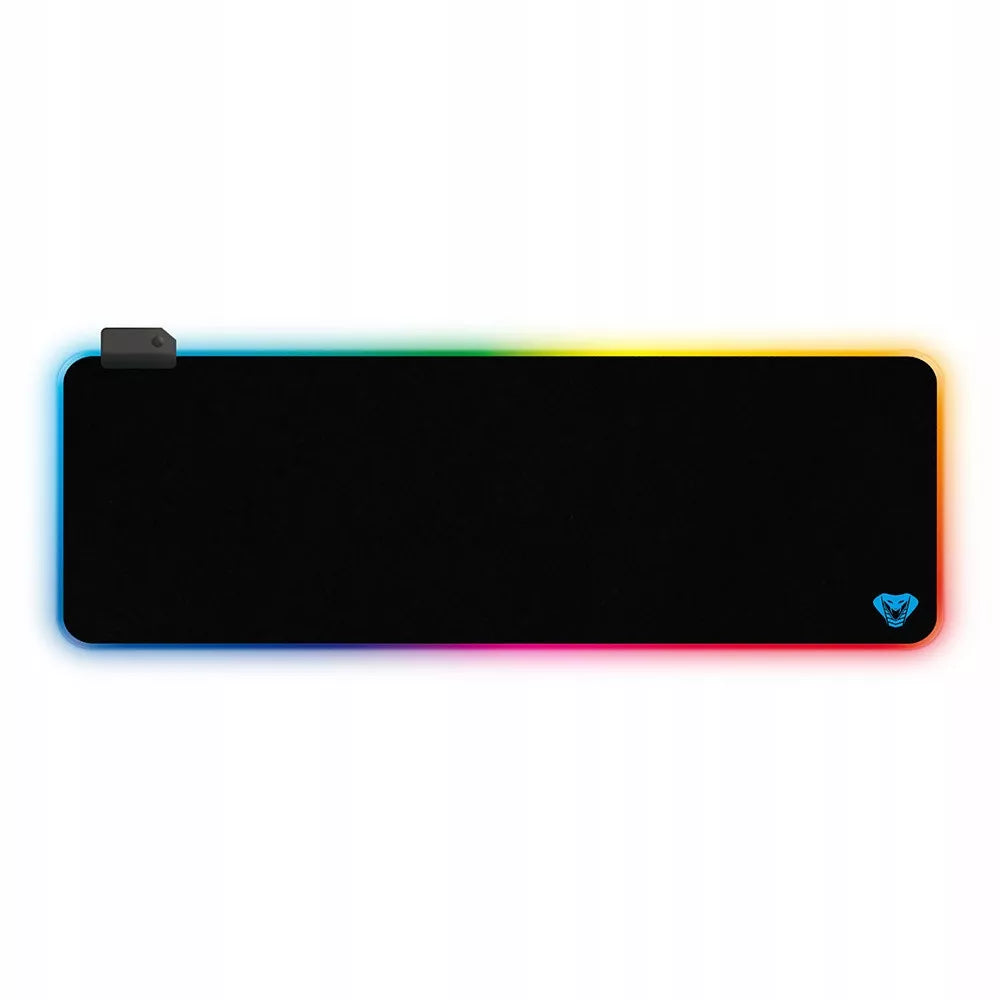 RGB GAMING MAT Didelis žaidėjo kilimėlis su spalvotu RGB apšvietimu