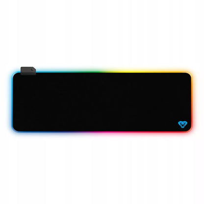 RGB GAMING MAT Didelis žaidėjo kilimėlis su spalvotu RGB apšvietimu