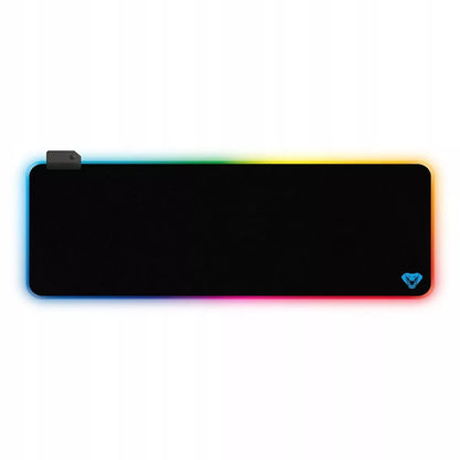 RGB GAMING MAT Didelis žaidėjo kilimėlis su spalvotu RGB apšvietimu