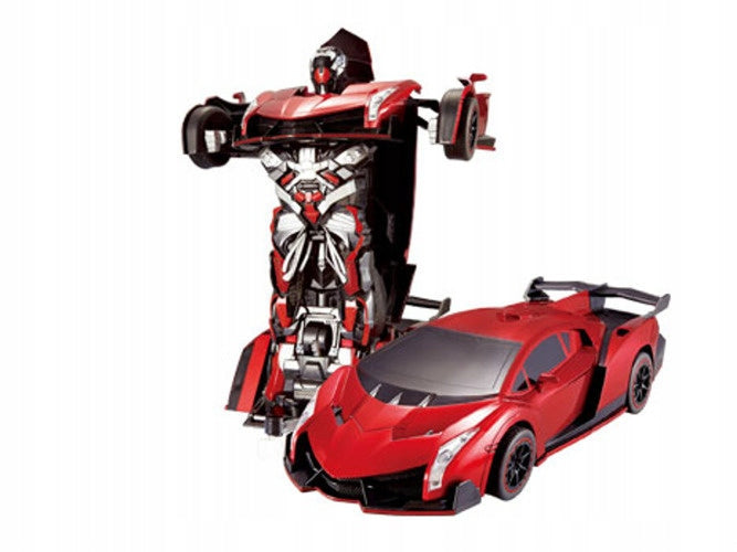 ROBOTAS AUTOMOBILIS LAMBORGHINI 2 viename AUTOBOT NUOTOLIU VALDOMAS SU PILOTU Įkrovimas