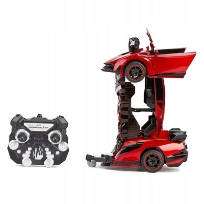 ROBOTAS AUTOMOBILIS LAMBORGHINI 2 viename AUTOBOT NUOTOLIU VALDOMAS SU PILOTU Įkrovimas