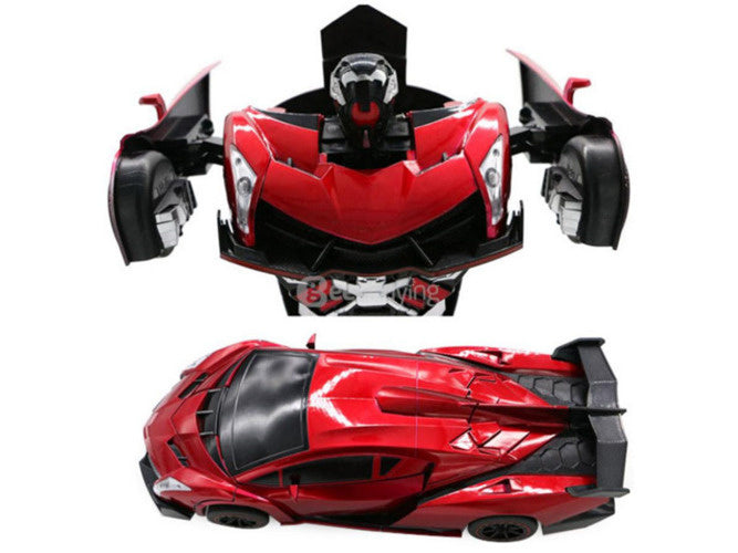 ROBOTAS AUTOMOBILIS LAMBORGHINI 2 viename AUTOBOT NUOTOLIU VALDOMAS SU PILOTU Įkrovimas