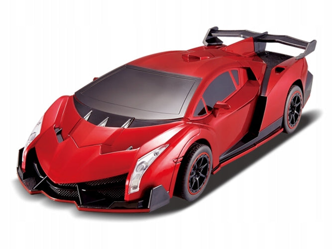 ROBOTAS AUTOMOBILIS LAMBORGHINI 2 viename AUTOBOT NUOTOLIU VALDOMAS SU PILOTU Įkrovimas