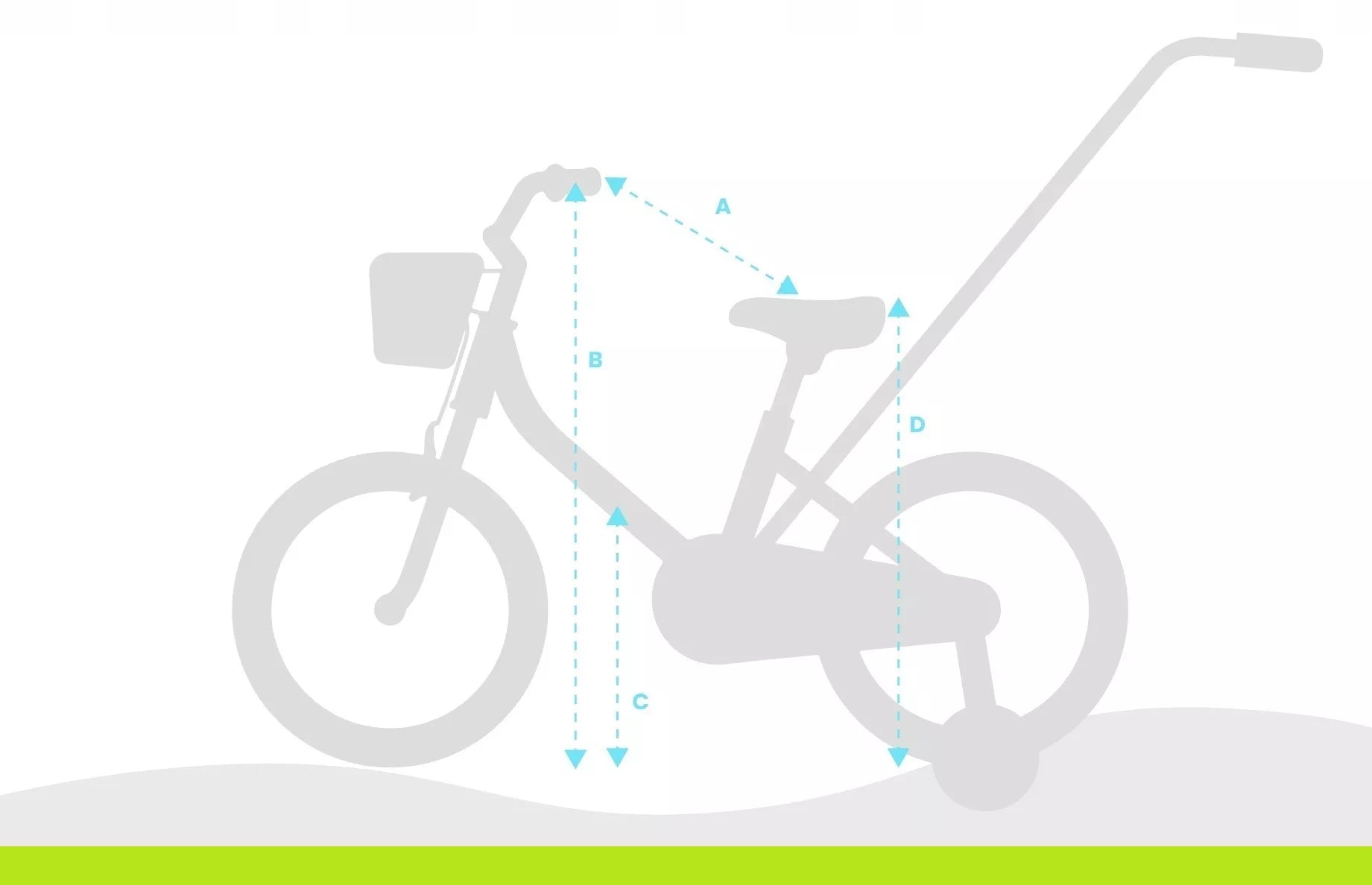 Vaikiškas dviratis Spark 40 cm, su krepšeliu ir stūmimo rankena