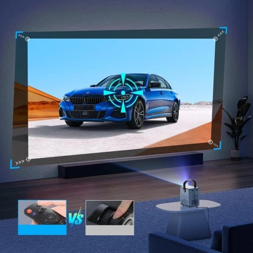 Mini LED Nešiojamas Projektorius TV Feegar SHOW WiFi 5G Bluetooth FOCUS