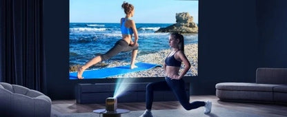 Mini LED Nešiojamas Projektorius TV Feegar SHOW WiFi 5G Bluetooth FOCUS