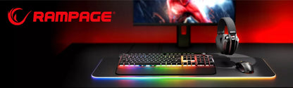 Žaidimų aušinimo stovas Rampage PROTE R6 – 10–17", RGB, reguliuojamas