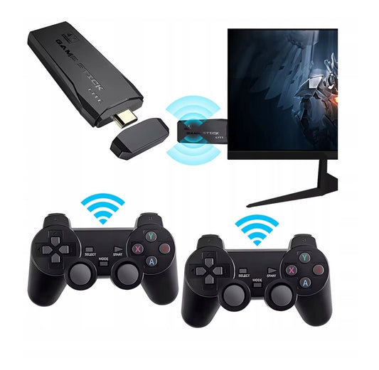 Retro HDMI konsolė – 2000+ žaidimų su 2 belaidžiais pulteliais