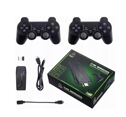 Retro HDMI konsolė – 2000+ žaidimų su 2 belaidžiais pulteliais