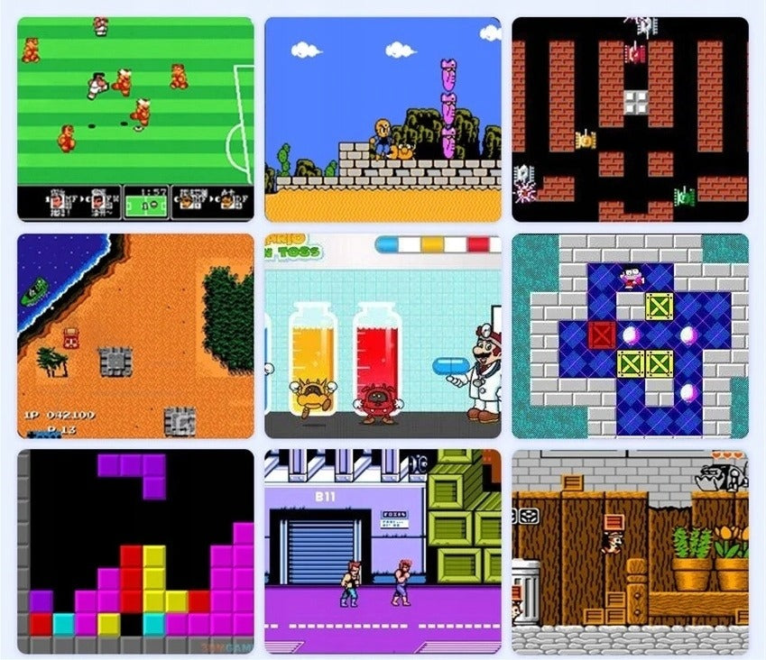 Retro žaidimų konsolė su 400 žaidimų