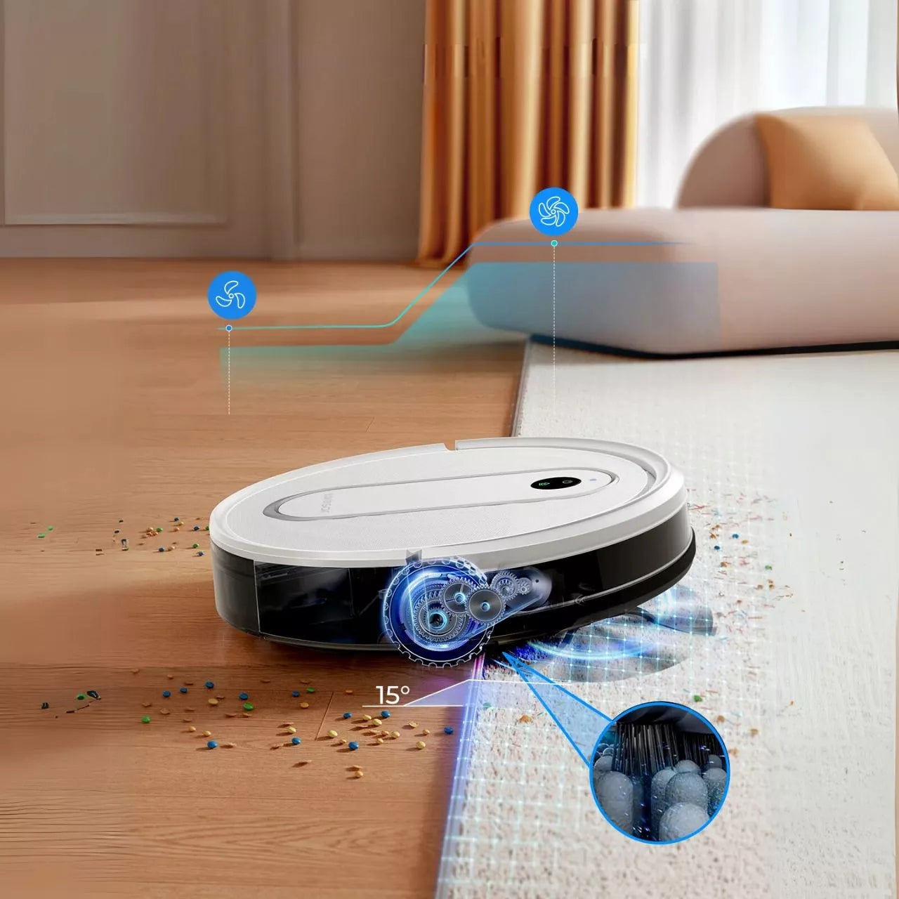 Automatinis robotas Laresar P10 – valymo robotas su 4500 Pa galia