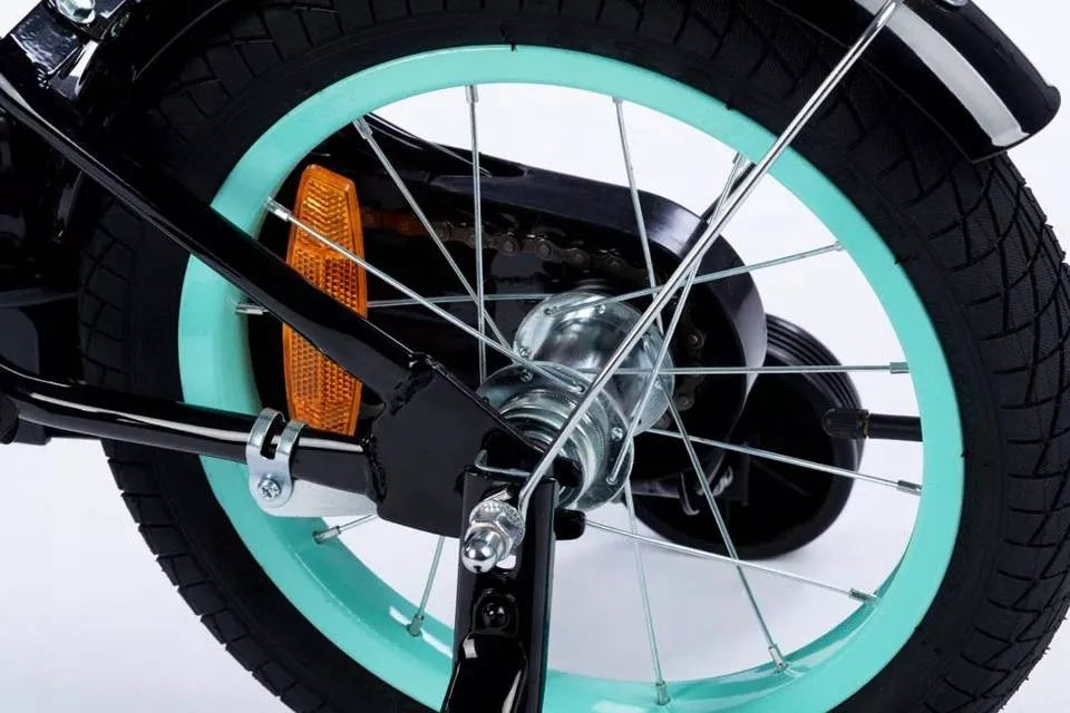 Dviratis TOMABIKE Platinum 14 colių su rankena, krepšeliu, skambučiu ir V-brake stabdžiais 14"