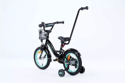 Dviratis TOMABIKE Platinum 14 colių su rankena, krepšeliu, skambučiu ir V-brake stabdžiais 14"