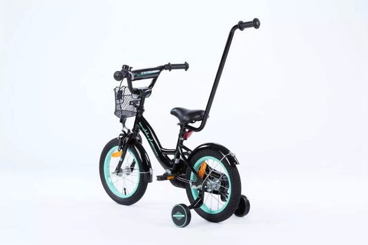Dviratis TOMABIKE Platinum 14 colių su rankena, krepšeliu, skambučiu ir V-brake stabdžiais 14"