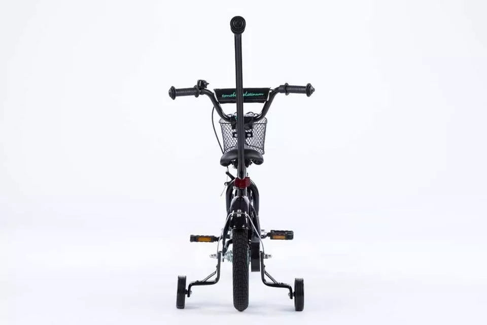 Dviratis TOMABIKE Platinum 14 colių su rankena, krepšeliu, skambučiu ir V-brake stabdžiais 14"