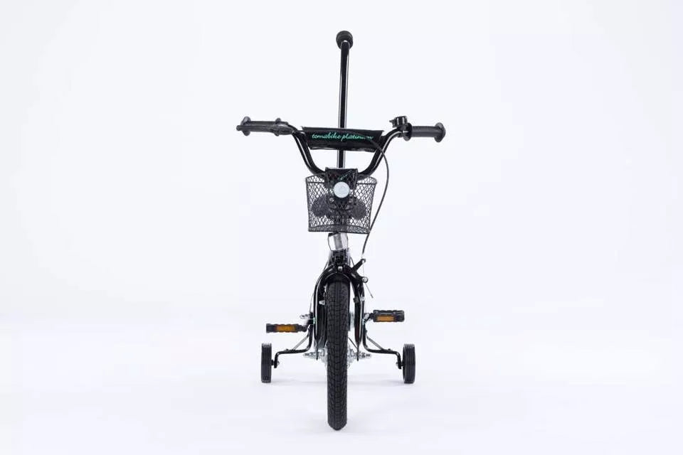 Dviratis TOMABIKE Platinum 14 colių su rankena, krepšeliu, skambučiu ir V-brake stabdžiais 14"