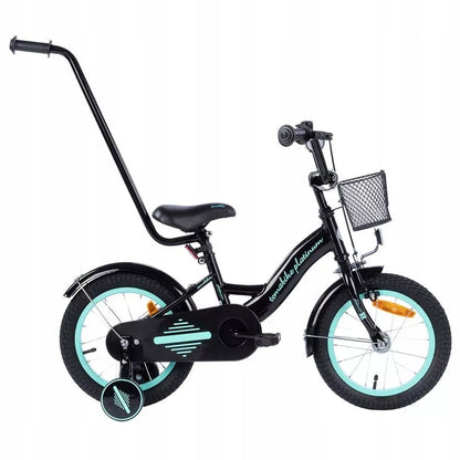 Dviratis TOMABIKE Platinum 14 colių su rankena, krepšeliu, skambučiu ir V-brake stabdžiais 14"