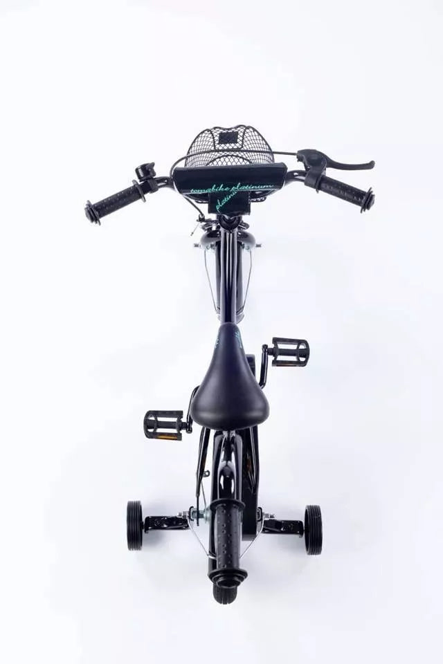 Dviratis TOMABIKE Platinum 14 colių su rankena, krepšeliu, skambučiu ir V-brake stabdžiais 14"