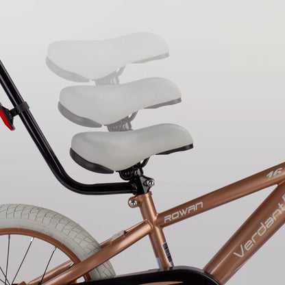 Vaikiškas dviratis 40 cm, su ratukais ir stūmimo rankena