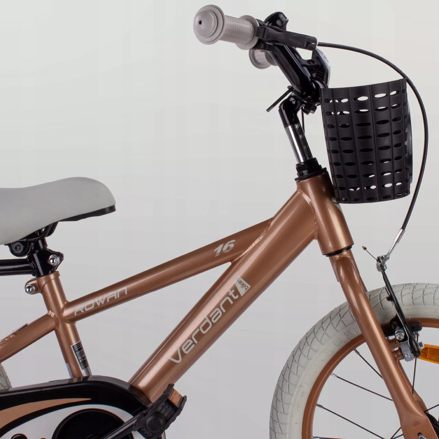 Vaikiškas dviratis 40 cm, su ratukais ir stūmimo rankena