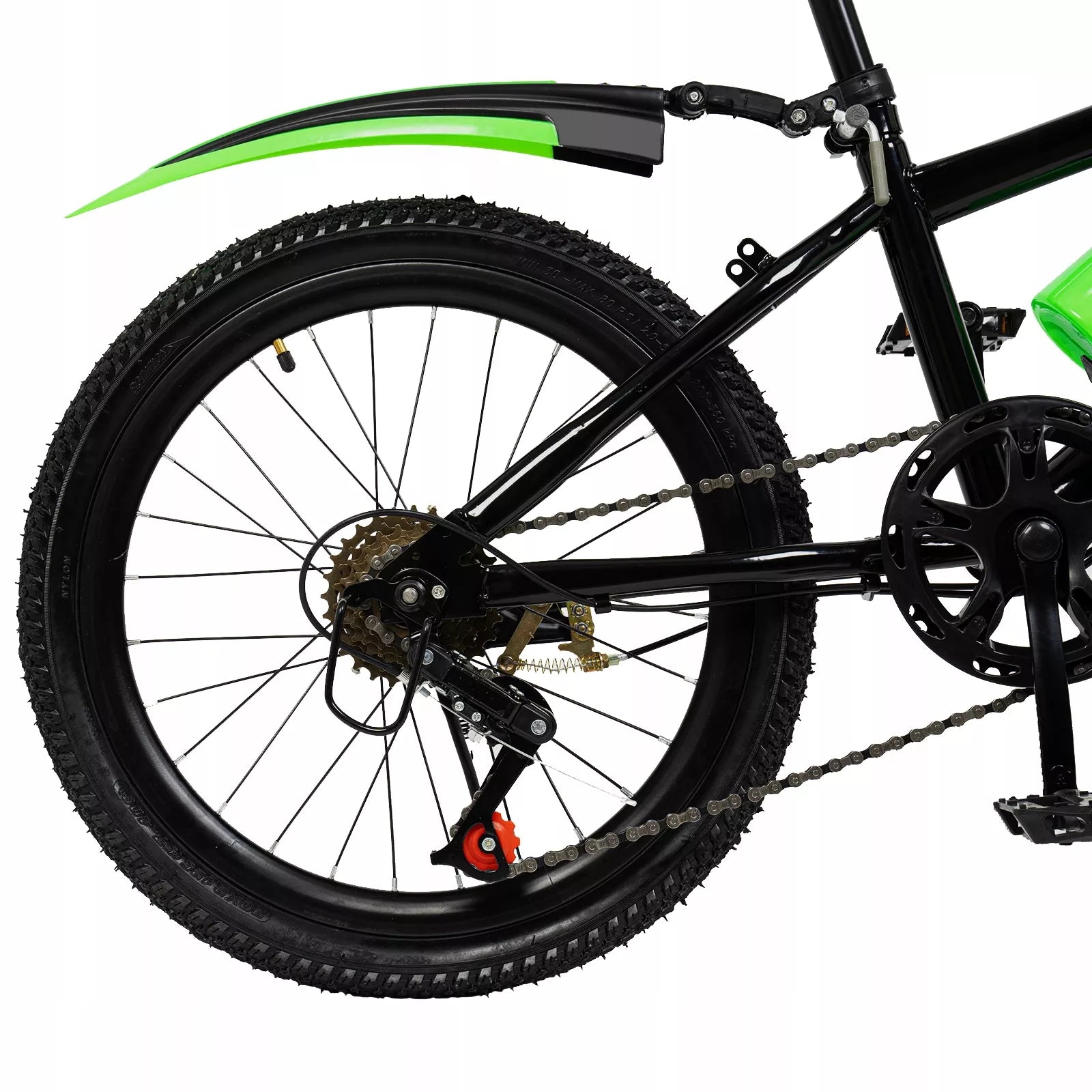 Rower dziecięcy górski MTB 20" dla chłopców i dziewczynek, zielony
