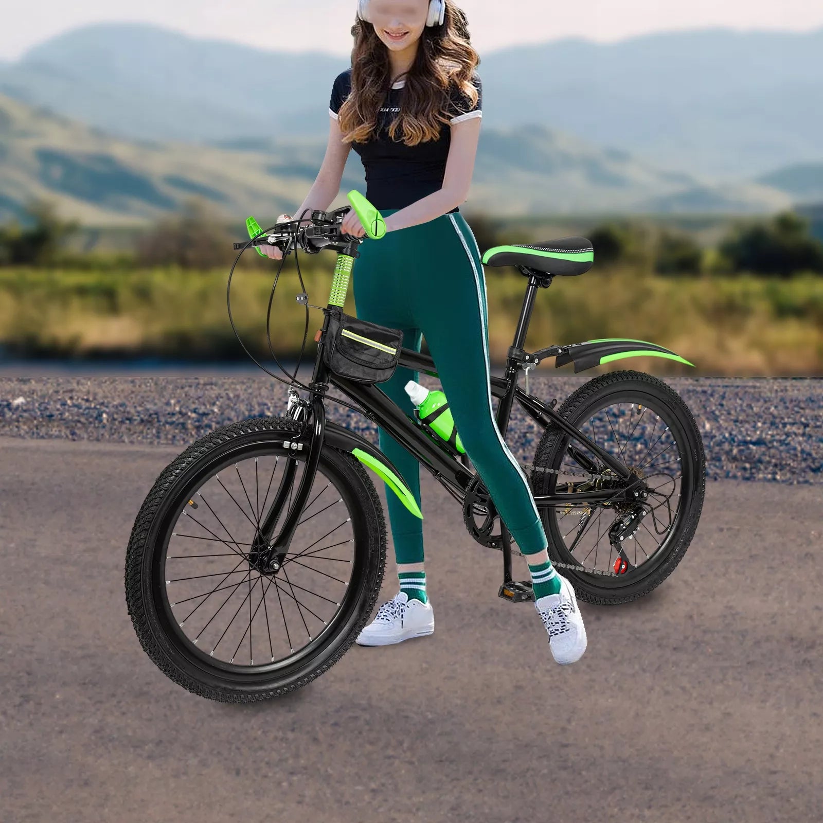 Rower dziecięcy górski MTB 20" dla chłopców i dziewczynek, zielony