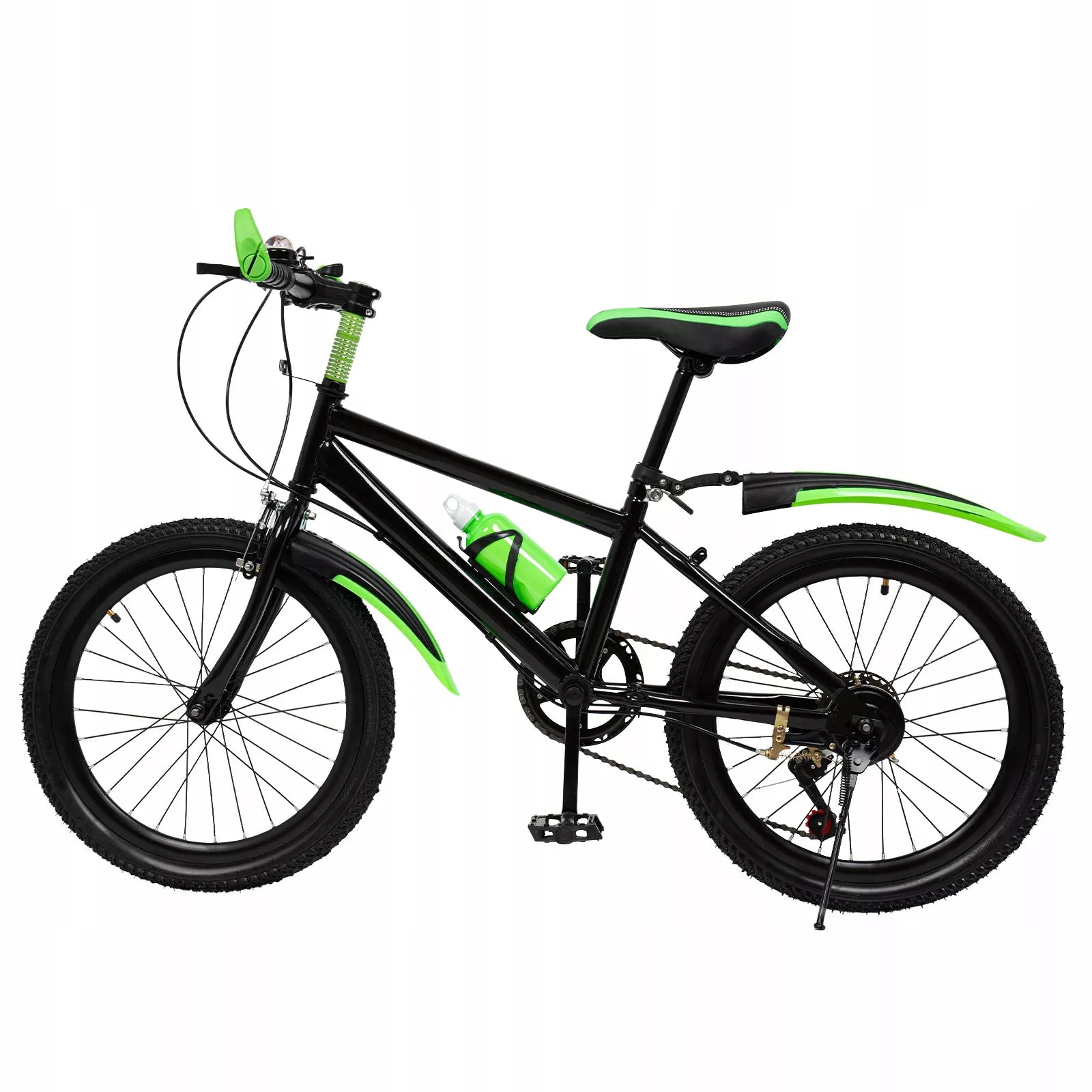 Vaikiškas kalnų dviratis MTB 20" berniukams ir mergaitėms, žalias