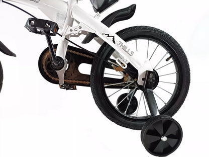 Vaikiškas dviratis 7Hills 45 cm, baltas + gertuvė, pompa ir skambutis