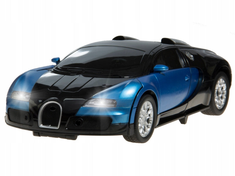 Nuotoliniu būdu valdomas automobilis Robot Transformacija Bugatti su Valdymo Pultu