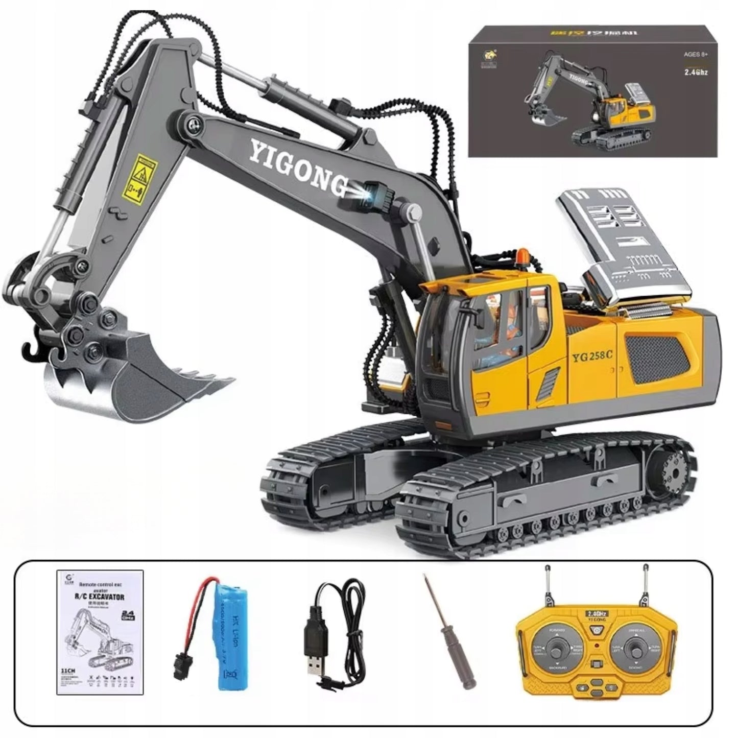 Nuotoliniu būdu valdomas automobilis su pulteliu – žaislas vaikams, berniukams, šventėms