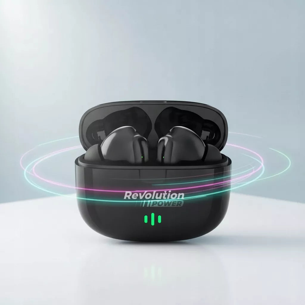 BELAIŠĖS AUSINĖS Į AUSIS SU MIKROFONU STEREO BASS IN-EAR BT 5.3