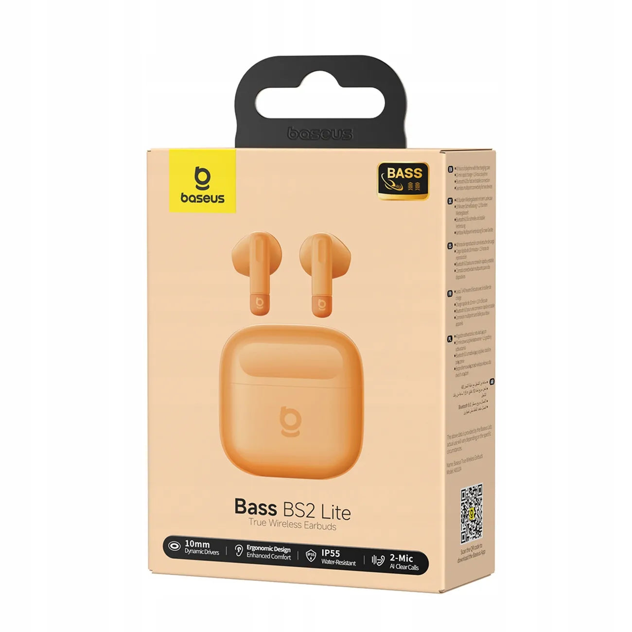 Belaidės ausinės Baseus Bass BS2 Lite, iki 40 val.
