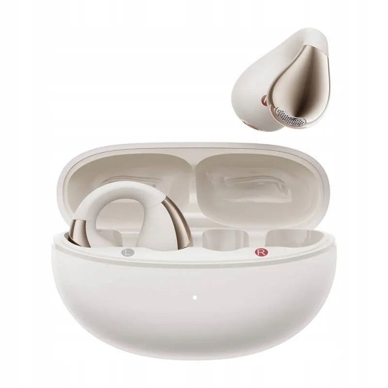 Belaidės ausinės QCY TWS Bluetooth, baltos