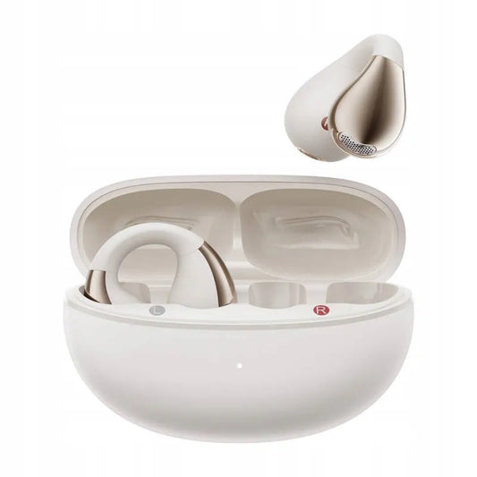 Belaidės ausinės QCY TWS Bluetooth, baltos
