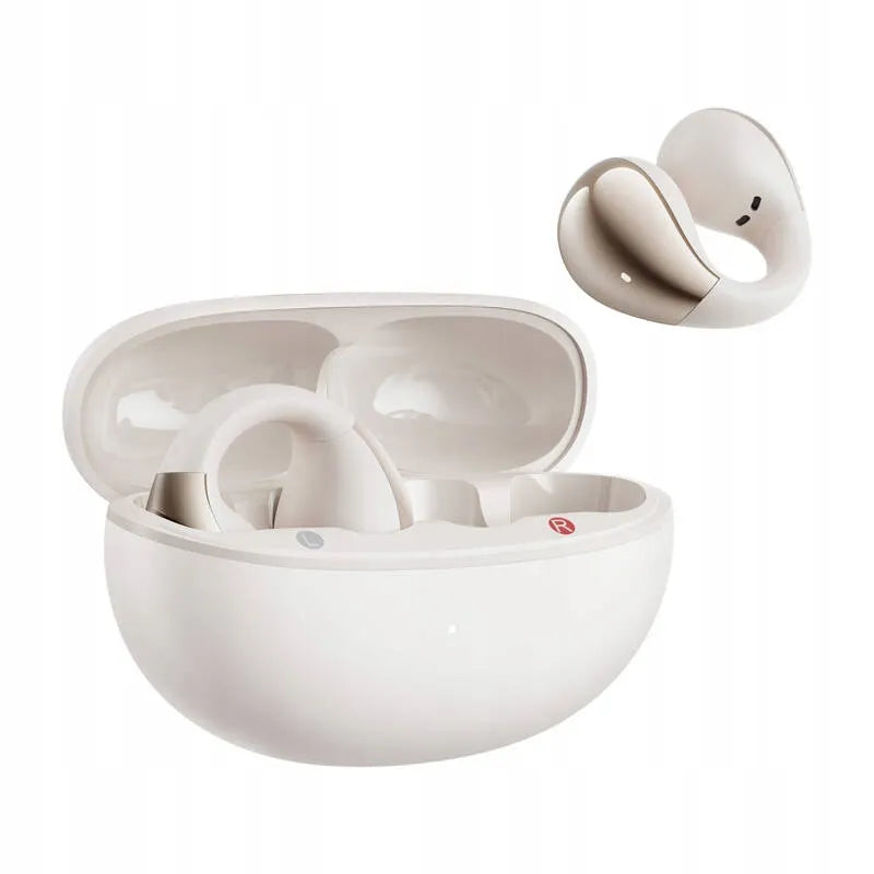 Belaidės ausinės QCY TWS Bluetooth, baltos