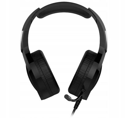 AUSINĖS SU MIKROFONU NEŠIOJAMAM KOMPIUTERIUI, XBOX, PS4 KONSOLEMS, DIDELĖS, ŠVIEČIANČIOS, ŽAIDIMŲ