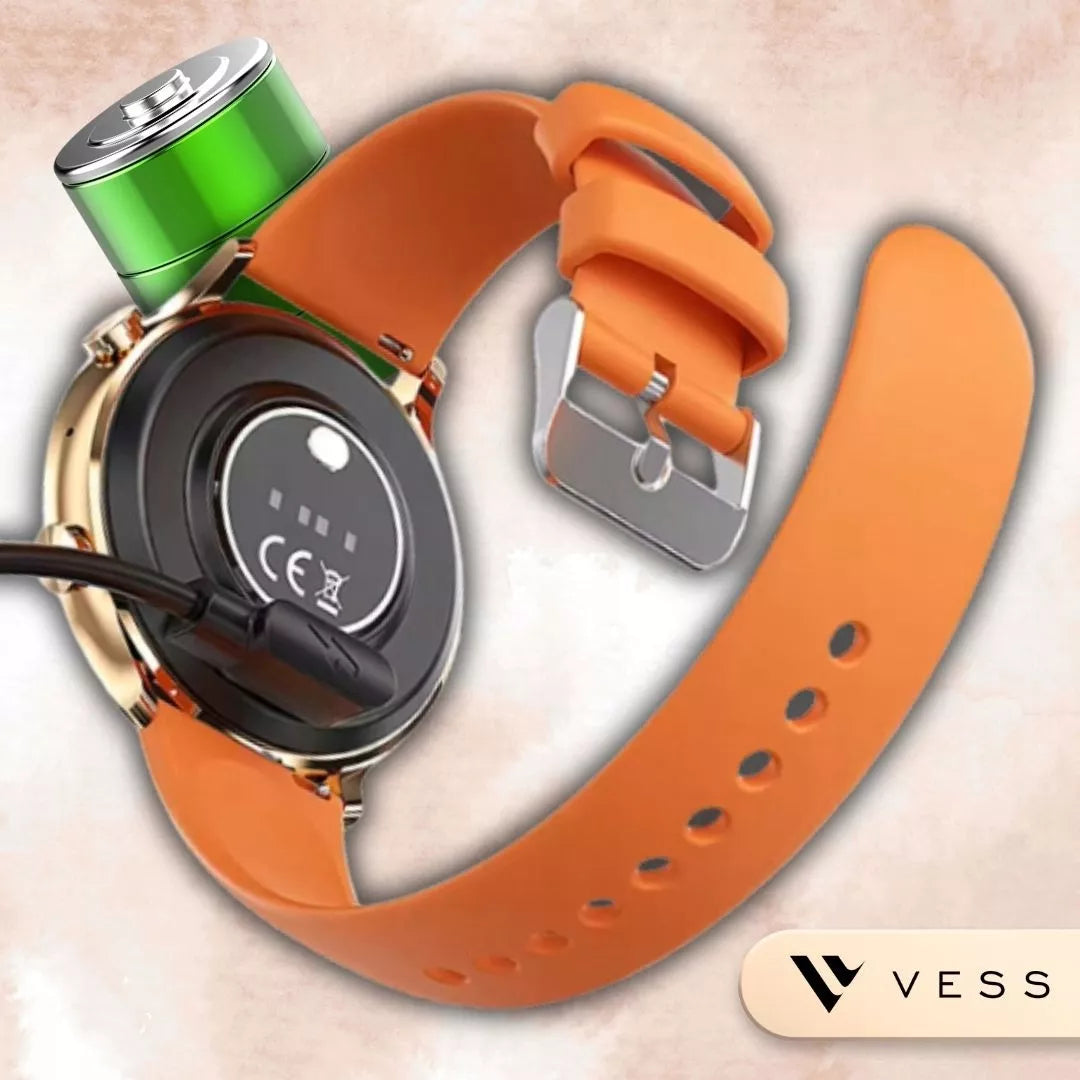 Moteriškas išmanusis laikrodis (Smartwatch) su skambučių funkcija, atsparus vandeniui + 4 dirželiai